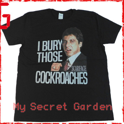 Scarface - I Bury Those Cockroaches Official Fitted Jersey Movie T Shirt ( Men L ) ***READY TO SHIP from Hong Kong***